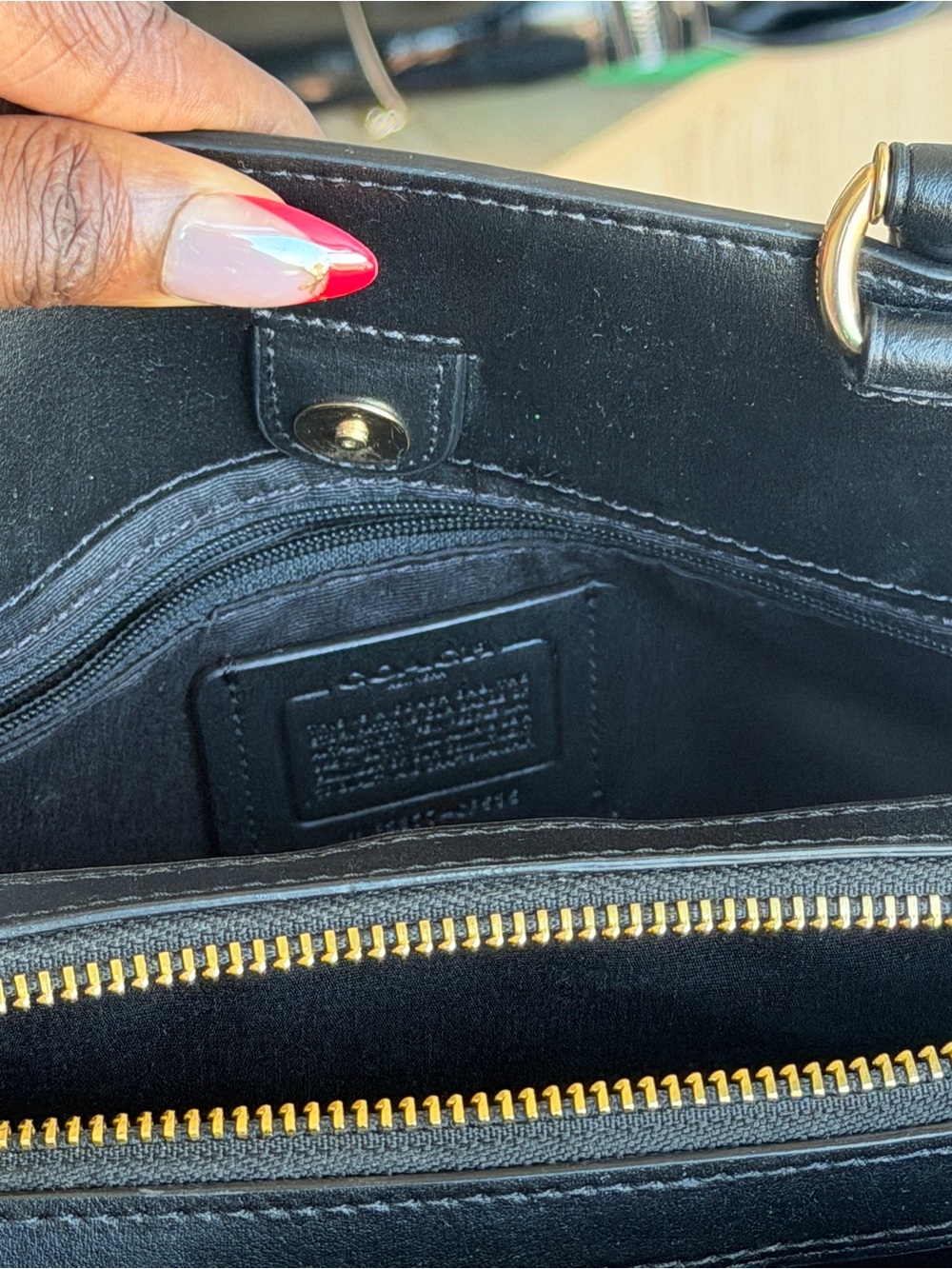 Coach Brown Signature Lillie CarryAll Bag | Purse - Picture 4 of 7